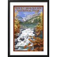 thumbnail image 2 of Art.com Rocky Mountain National Park, Colorado, Lake Scene Art Print by Lantern Press, Black Frame Wall Art, 17" x 23", 2 of 5