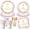 Pink, variant on First Communion Decorations, 150Pcs Pink First Communion Plates and Napkins, God Bless Baptism Birthday Supplies Paper Tableware for Girls Christening Celebration Baby Shower Party, Serves 25