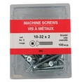 thumbnail image 2 of 100 Pack #10-32 x 2" Zinc Plated Flat Head Machine Screws, 2 of 2
