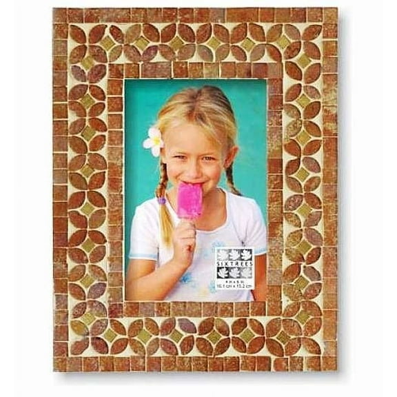GOLDEN MOSAIC frame by Sixtrees - 4x6