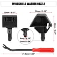 thumbnail image 5 of 3 Pcs Front Windshield Wiper Washer Nozzle Spray Jet Kit 28932-JD000 for Nissan Qashqai J10 for Dualis 2007-2013, 5 of 6