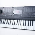 thumbnail image 3 of Manufacturer-Direct 61-Key Electronic Keyboard for Kids 4-6: Multi-Sound Children's Musical Toy with Microphone & Steel Piano Features, Export-Grade Learning Instrument (Black MQ-6160 + USB Cable), 3 of 5