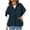 Navy Vest, variant on Htigea Fleece Vest for Women Fall Stand Collar Cap Sleeve Jacket Zip Up Outerwear Soft Comfy Daily Coats with Pockets Brown S