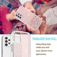 thumbnail image 4 of Compatible with Samsung A13 4G Case Clear Glitter Sparkly Cases Shockproof Samsung Galaxy A13 4G Phone Case Silicone Cute Slim Protective Case (Samsung A13 4G, Pink), 4 of 14