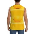 thumbnail image 4 of Fotbe Men's Yellow Lemon Print Men's Sleeveless Muscle Tank Tops Casual T-Shirts for Gym Workout Beach-XX-Large, 4 of 8