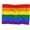 Gay Pride Rainbow, variant on Kanaka Maoli Flag United States Banner Polyester 3x5 feet Flags Vivid Color and UV Fade Resistant Flag Outdoor Banner