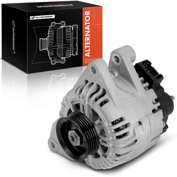 A-Premium Alternator Compatible with Kia Sorento 2003 2004 2005 2006 3.5L, 12V 120A 5-Groove Pulley Clockwise, Replace# 37300-39450RU, A0002655045