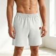 thumbnail image 2 of Men's Sports Casual Shorts Lightweight Quick Dry Solid Pocket Striped Elastic Waist Drawstring Breathable Stretchy Beach Vacation Summer Daily Workout Active Joggers Golf Running, 2 of 7
