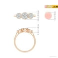 thumbnail image 4 of ANGARA Natural 0.26 Ct. Diamond Side Stone Ring in 14K Rose Gold for Women (Ring Size: 11.5), 4 of 9