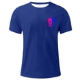 thumbnail image 2 of T-Shirts à Col Rond pour Hommes Séchage Rapide Imprimé Polyester, Coupe 3D Col Rond Haut Athlétique pour Gym, Course, Cyclisme & Décontracté, 2 of 4