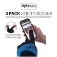 thumbnail image 4 of Maverick Industries 3 Pack Work Gloves- One Blue Pair, One Green Pair, One Yellow Pair, Size Small, 4 of 4
