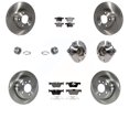 thumbnail image 1 of Transit Auto Front Rear Hub Bearing Assembly Disc Brake Rotor and Semi-Metallic Pad Shoe Kit (10Pc) for Car 2015-2016 BMW 328i Without Blue Painted Calipers Left Right Driver Passenger Side KBB-113354, 1 of 2