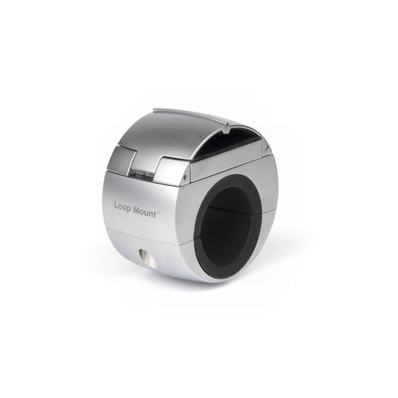 Soporte para teléfono para bicicleta Loop Mount con abrazadera metálica giratoria de 360°