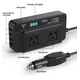 thumbnail image 4 of Inversor De Corriente Portátil Para Auto De 200w 12v A 110v Negro, 4 of 4