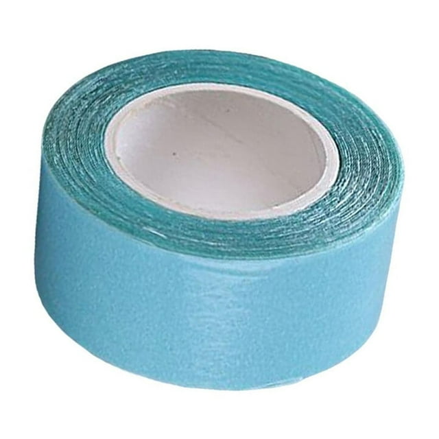 Ruban pour Perruques Double Face pour Rouleau de Cheveux Ruban Adhésif Extension avant Toupies Largeur 1 cm Bleu