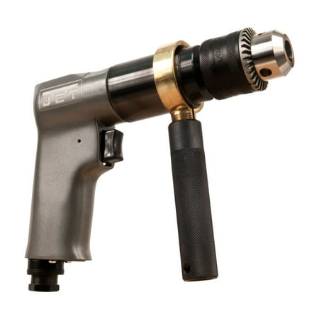Jet 505601 JAT 601 800 RPM 90 PSI Reversible 1/2 Inch Air Drill with Side Handle