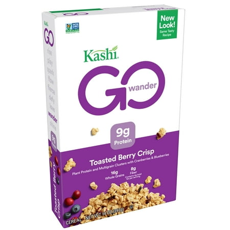 (2 Pack) Kashi GoLean Toasted Berry Crisp Breakfast Cereal 14 (Best Healthy Breakfast On The Go)
