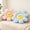 Pink Blue Grid, variant on HonorHut 2 Pcs Smile Face Flower Pillows 15.7" Daisy Flower Pillow Decorative Flower Seat Cushion for Bedroom Living Room Sofa Decor Pink Grid