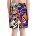 thumbnail image 3 of Splatoon Boys Swim Trunks Quick Dry Swimwear Surfing Bathing Suit Drawstring Elastic Waist With Mesh Lining, 3 of 7