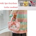 thumbnail image 1 of Lindo Cinnamoroll Kuromi My Melody Bolsa De Peluche Y Llavero De Dibujos Animados Anime Crossbody Bolsos Plushie Regalo, 1 of 4