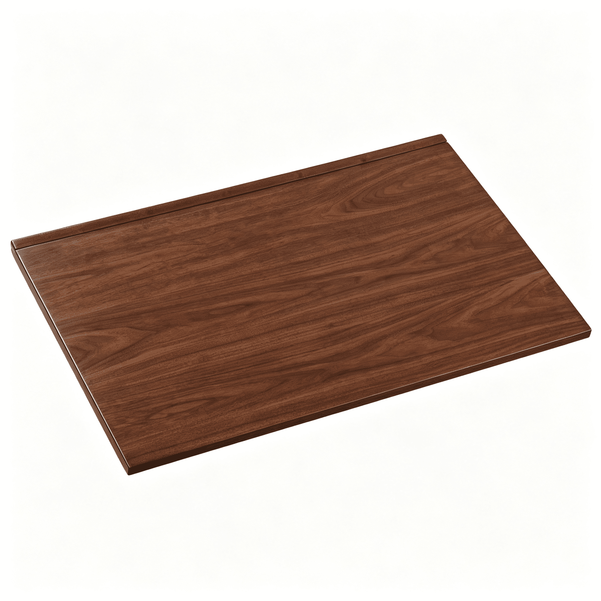 Asteroutdoor Brown Writing Desk with Drawers, Walnut Veneer, Mid-Century Style