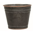 thumbnail image 1 of Black With Copper Colored Rim Planter, 1 of 1