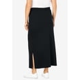 thumbnail image 2 of Woman Within Plus Size Sport Knit Side-Slit Skirt, 2 of 6