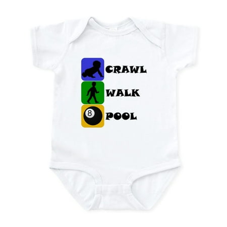 

CafePress - Crawl Walk Pool Body Suit - Baby Light Bodysuit Size Newborn - 24 Months