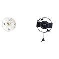 thumbnail image 1 of Reloj De Pared Minimalista Moderno Con Números Grandes, Silencioso, Acrílico, Decorativo, Para Colgar En Casa, Oficina, Estudio, Sala De Estar, Cocina., 1 of 8