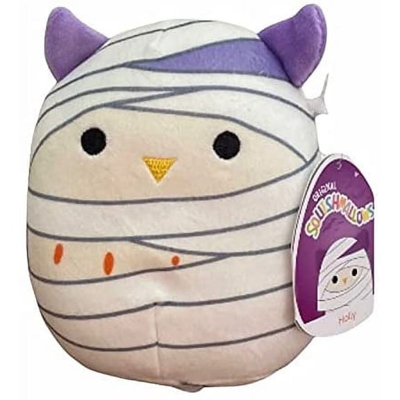 Squishmallows Official Kellytoys Plush 8 Inch Holly the Mummy Owl Ultimate Soft Animal Stuffed Toy