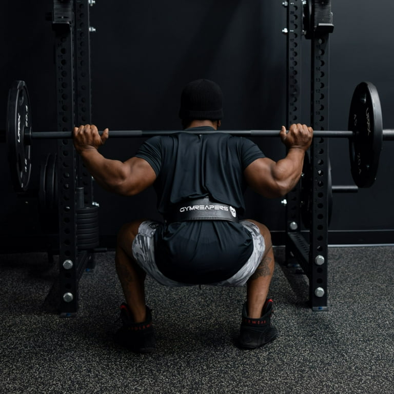 Gymreapers Leather Weightlifting Belt for Bodybuilding, Squatting