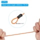 thumbnail image 3 of Cable de acero de seguridad con candado de combinación de 4 dígitos, 2 juegos de 6.6 pies de cuerda de seguridad recubierta, candado de doble lazo, amarillo, 3 of 7