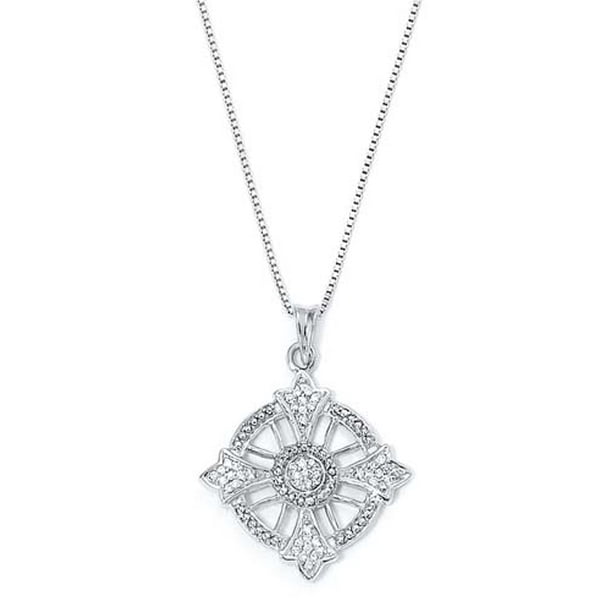 Jewelry 925 Sterling Silver Diamond Compass Necklace Jewelry Gifts