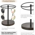 thumbnail image 4 of Mkono Sunglasses Organizer Glasses Holder Stand Metal Frame with Wood Base Sunglass Storage Display Eyeglasses Rack, 4 of 7
