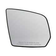 30297 - Fit System Passenger Side Heated Mirror Glass w/ backing plate, Mercedes GL-class 09-10, M-class 08-10, 5 3/ 4" x 6 1/ 2" x 8 7/ 16" (w/ o auto dimming)