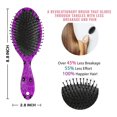 thumbnail image 6 of Spider Web Halloween Pattern Hair Brush,Girls Detangling Hair Brush,Glide Through Tangles with Ease for Wet & Dry Hair,8.8"X2.8", 6 of 7