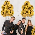 thumbnail image 2 of PMU 12 Pcs Graduation Balloons PartyTex 11 inch Premium Metallic Gold with All-Over Print Black Grad Caps-Confetti and Streamers Graduation Party Decorations, 2 of 7