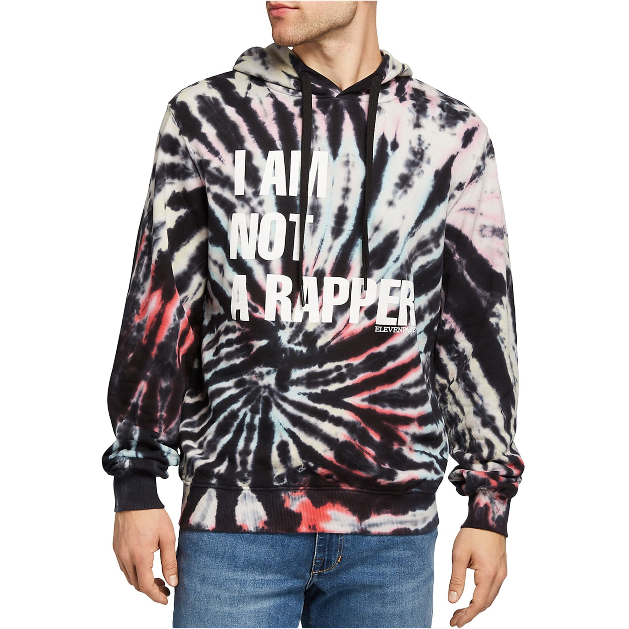 Elevenparis Mens I Am Not A Rapper Hoodie Sweatshirt Black X Large Walmart