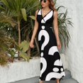 thumbnail image 2 of Robe Sans Manches Point d'Interrogation Tenue de Plage Robes pour Femmes 2024 Vêtements pour Femmes Robes de Soirée, 2 of 4