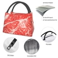 thumbnail image 4 of Disketp Beef Steaks Bolsa Térmica Estampada, Bolsa Térmica Aislante para Almuerzo, Playa y Campamento, 4 of 6