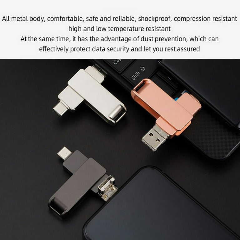 CLÉ USB-A USB-C DUAL 32GB METAL