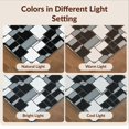 thumbnail image 7 of Design&I 8'x10' Washable Area Rug Fragmented Mosaic Interlocking Shapes Modern Abstract Design for King Size Bedroom, Under Bed, Sleek Flatweave Pet Friendly, 7 of 7