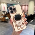 thumbnail image 1 of Funda Samsung A50 A51 A11 A03S A50S A21S A10S A02 A02S A30 A20 M21 A30S M30S M11 M02S M02 M10S borde recto 90 ° astronauta galvanoplastia caja del teléfono, 1 of 4