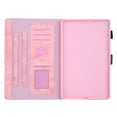 thumbnail image 5 of ELEHOLD PU Leather Folio Case For Samsung Tab A7 Lite 8.7 (2021) Kickstand Shockproof Cover, with Credit Card Holder & Pencil Holder, Auto Sleep&Weke -Pink, 5 of 7