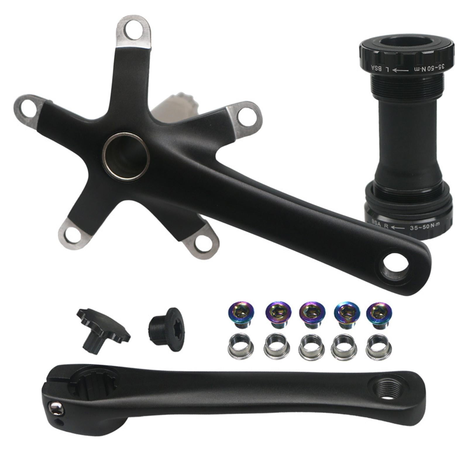 jinwen Bike Crank Arms 152mm 165mm Aluminium Alloy Single Crankset Crank Set Repair 152mm Crank and BB Walmart