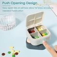 thumbnail image 4 of Small Pill Case, Cute Pill Box - 2 Pack Travel Daily Pill Organizer, Portable Pretty Pill Container for Purse Pocket, Compact Medicine Holder for Vitamins, Fish Oils, Supplements（Yellow and Green）, 4 of 7