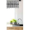 thumbnail image 3 of Ambesonne Geometric Window Valance, Modern Line Zig Zag, 54" X 18", Black and White, 3 of 3