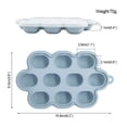 thumbnail image 4 of Bandeja de hielo de silicona Yuarrent Apilable verde, 4 of 6