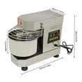 thumbnail image 2 of Miumaeov 10L/ 2.6 Gal Commercial Food Mixer Electric Pizza Dough Mixing Kneading Machine Stainless Steel 750W 110V, 2 of 20