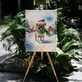 thumbnail image 4 of Hello Winter Pug Frosty Morning Walk Welcome Snowy Christmas Vertical Matte Canvas Poster Dog Lover Gifts Wall Art Home Decor - 02018, 4 of 5
